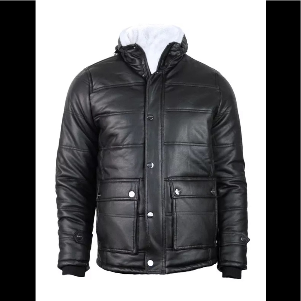$80 NWT Point Blanc Faux Leather Sherpa